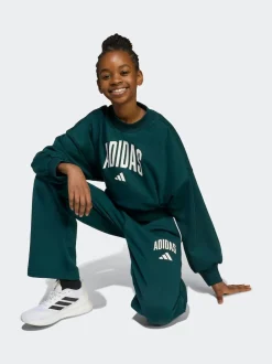 adidas Green Essentials Collegiate Kids Sweatshirt