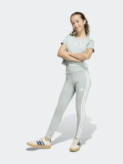 adidas Green Essentials 3-Stripes Kids Leggings