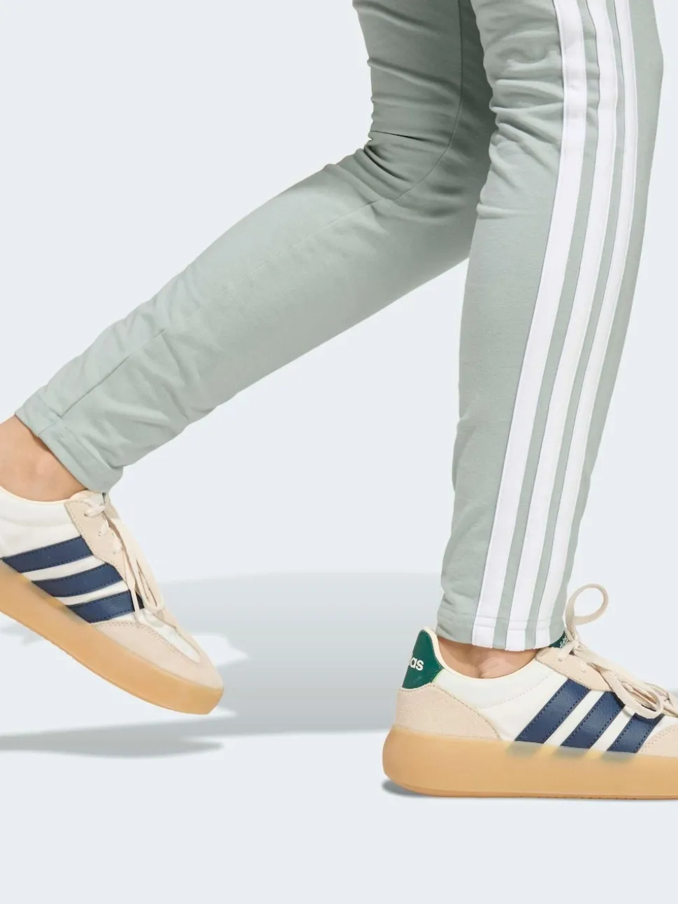 adidas Green Essentials 3-Stripes Kids Leggings