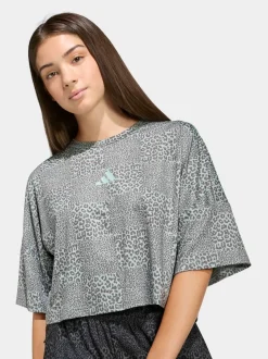 adidas Green Future Icons All Over Printed T-Shirt