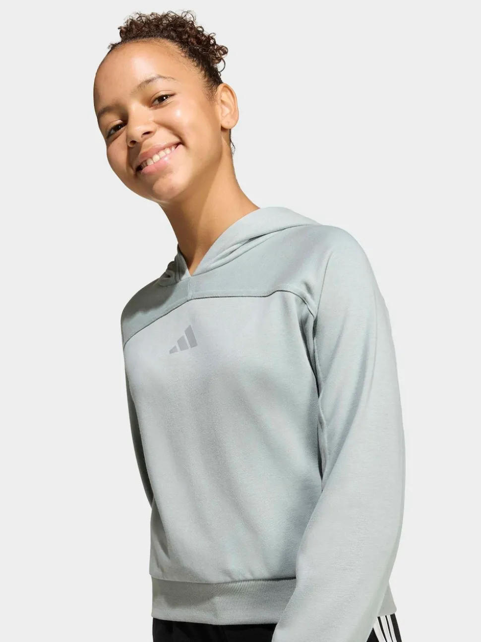 adidas Green Glam Cropped Hoodie