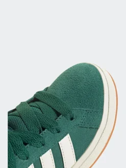 adidas Green Grand Court 00s Suede Lace Kids Trainers