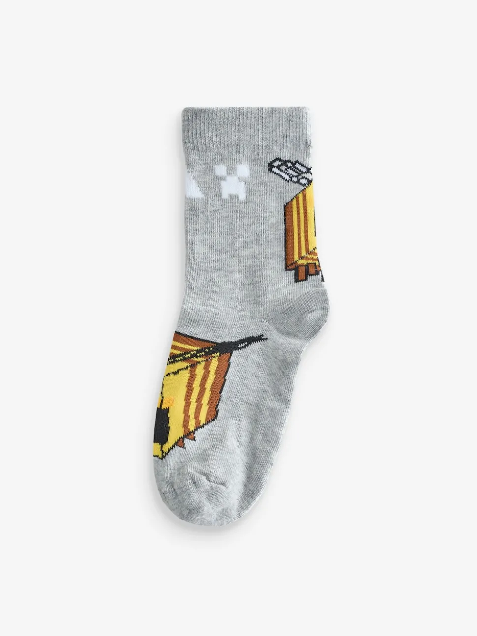 adidas Green Little Kids Minecraft Crew Socks 3 Pack