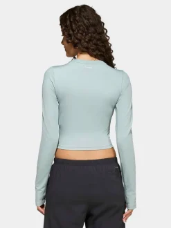adidas Green Techfit Long Sleeved T-Shirt