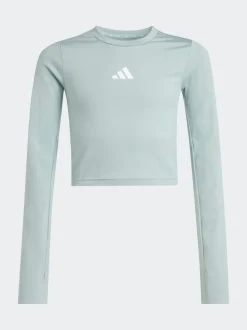 adidas Green Techfit Long Sleeved T-Shirt