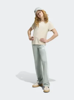 adidas Green Train Essentials 3-Stripes Flared Leggings