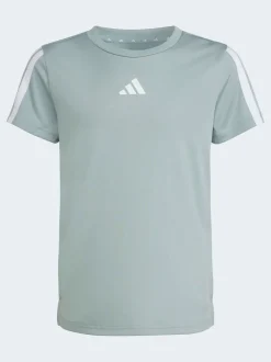 adidas Green Training Essentials 3-Stripes Kids T-Shirt