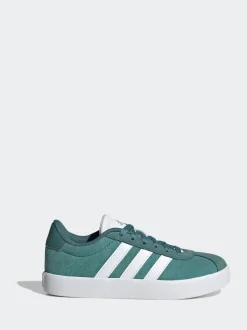 adidas Green VL Court 3.0 Lace Kids Trainers