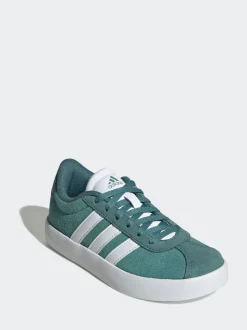 adidas Green VL Court 3.0 Lace Kids Trainers