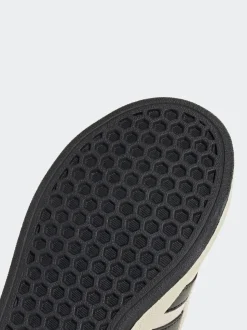 adidas Grey/Black Grand Court 00s Suede Lace Kids Trainers