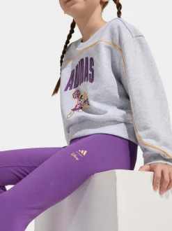 adidas Grey Disney Minnie Mouse Sweatshirt and Legging Little Kids Set