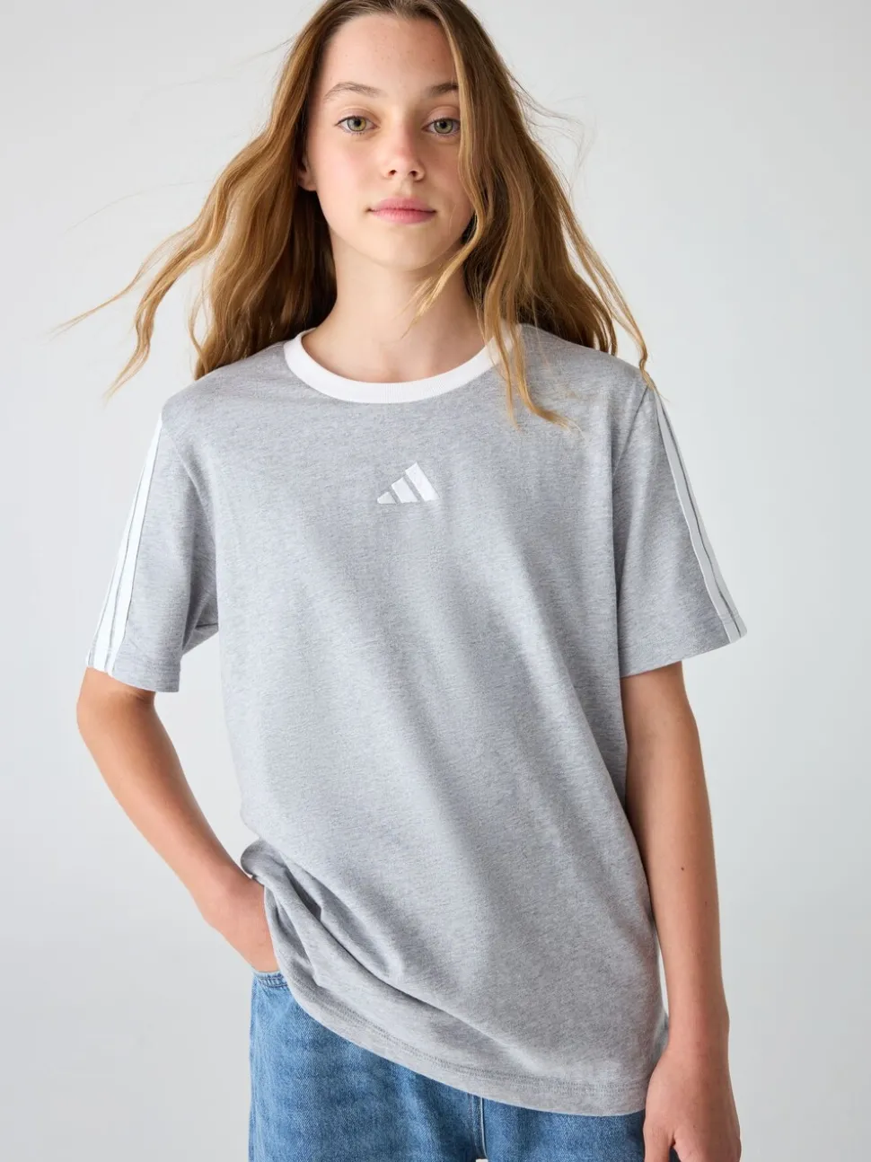 adidas Grey Essentials Kids T-Shirt