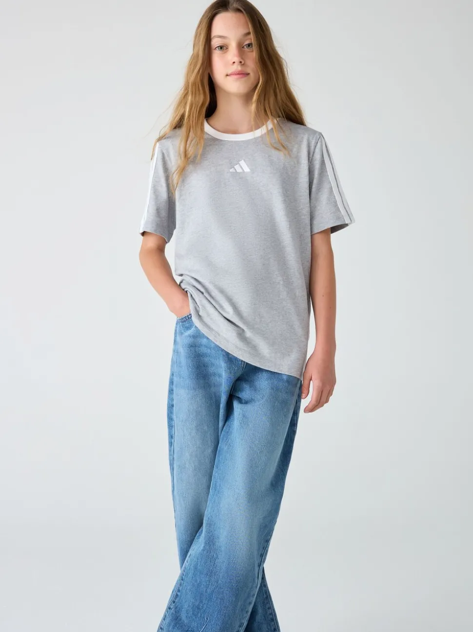 adidas Grey Essentials Kids T-Shirt