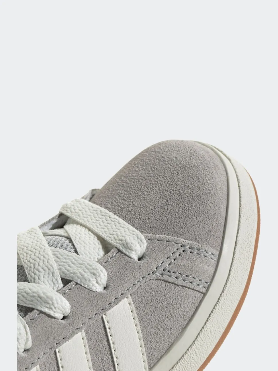 adidas Grey Grand Court 00s Suede Lace Kids Trainers