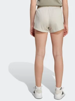 adidas Grey 3-Stripes Animal French Terry Shorts Kids