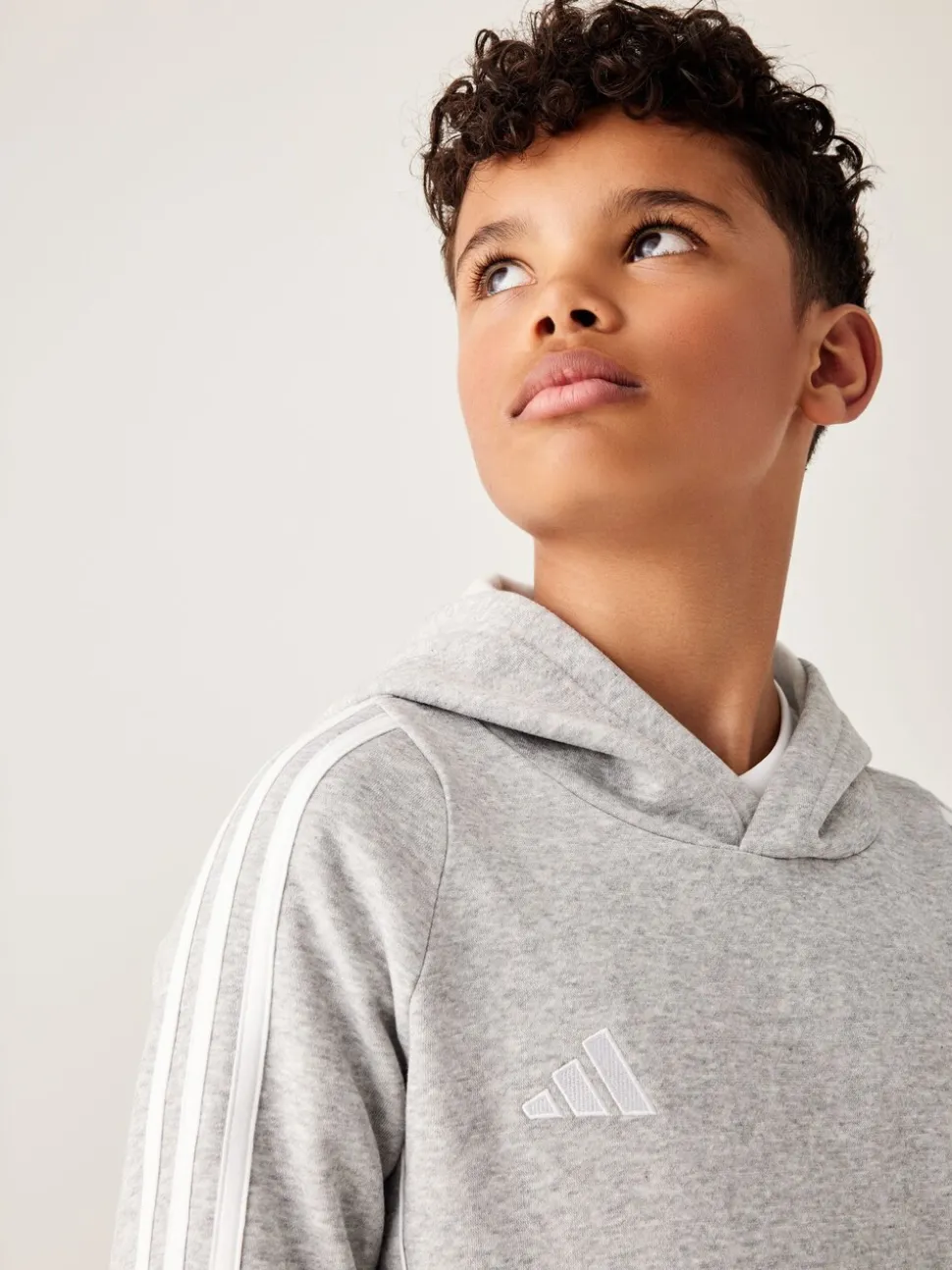 adidas Grey Tiro 24 Kids Sweat Hoodie