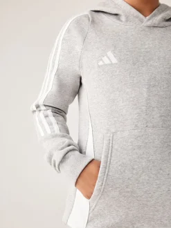 adidas Grey Tiro 24 Kids Sweat Hoodie