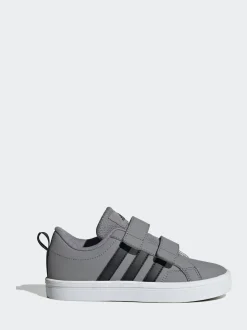 adidas Grey VS Pace 2.0 Hook and Loop Kids Trainers