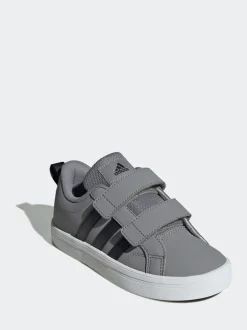 adidas Grey VS Pace 2.0 Hook and Loop Kids Trainers