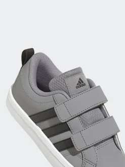 adidas Grey VS Pace 2.0 Hook and Loop Kids Trainers