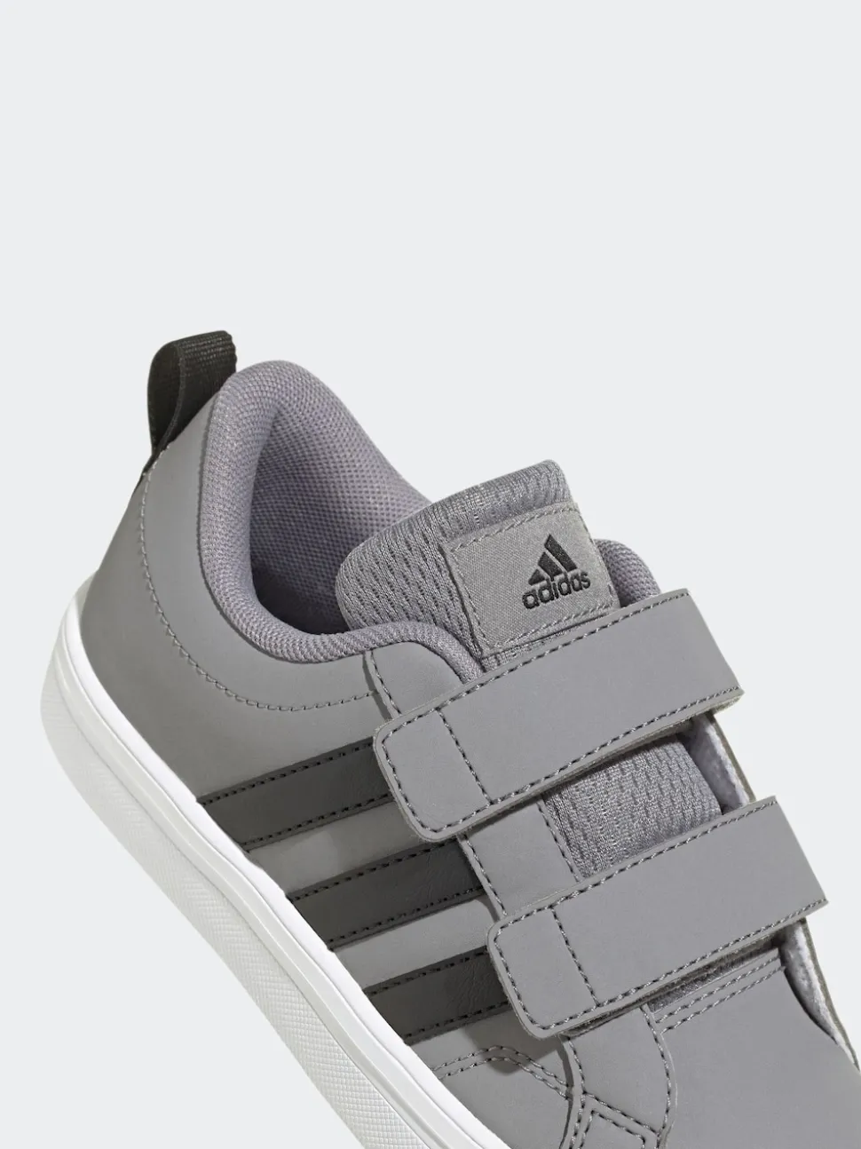 adidas Grey VS Pace 2.0 Hook and Loop Kids Trainers
