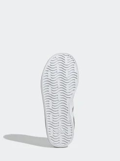 adidas Grey/White VL Court 3.0 Lace Kids Trainers