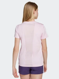 adidas Light Pink Training Essentials 3-Stripes Kids T-Shirt