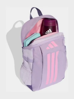 adidas Light Purple Kids 3 Stripe Backpack