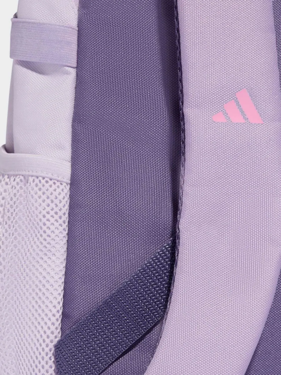 adidas Light Purple Kids 3 Stripe Backpack