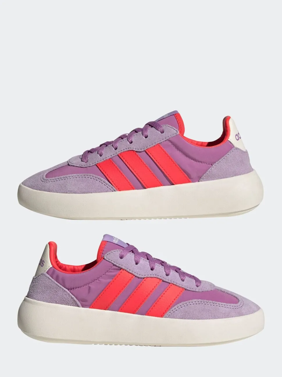 adidas Lilac/Orange Barreda Decode Lace Junior Trainers