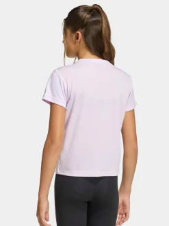 adidas Lilac Regular Fit Essentials Logo Kids Training T-Shirt
