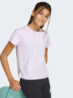 adidas Lilac Regular Fit Essentials Logo Kids Training T-Shirt