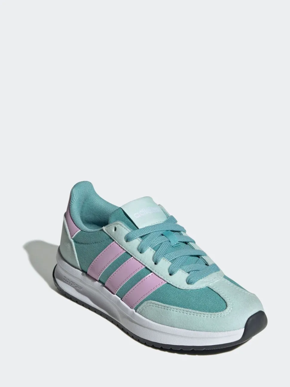 adidas Mint/Lilac Run 70s 2.0 Lace Junior Trainers