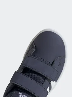 adidas Navy Blue VS Pace 2.0 Hook and Loop Kids Trainers