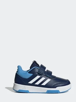 adidas Navy/Blue/White Hook and Loop Tensaur Kids Trainers