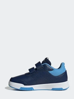 adidas Navy/Blue/White Hook and Loop Tensaur Kids Trainers