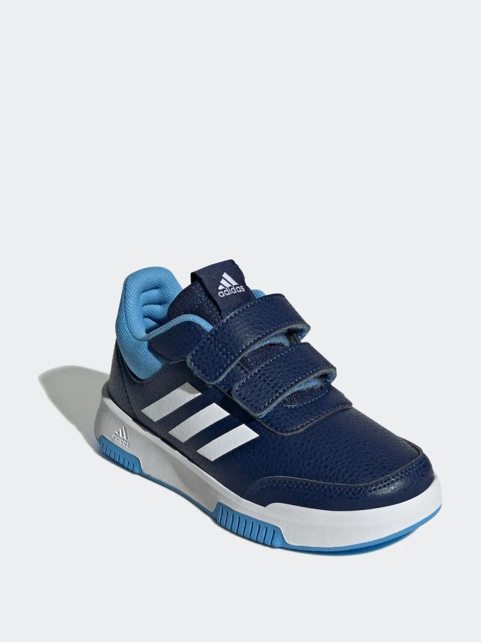 adidas Navy/Blue/White Hook and Loop Tensaur Kids Trainers