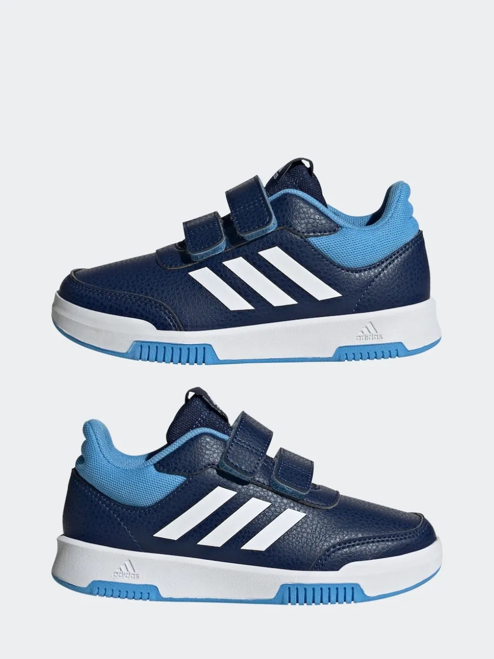 adidas Navy/Blue/White Hook and Loop Tensaur Kids Trainers