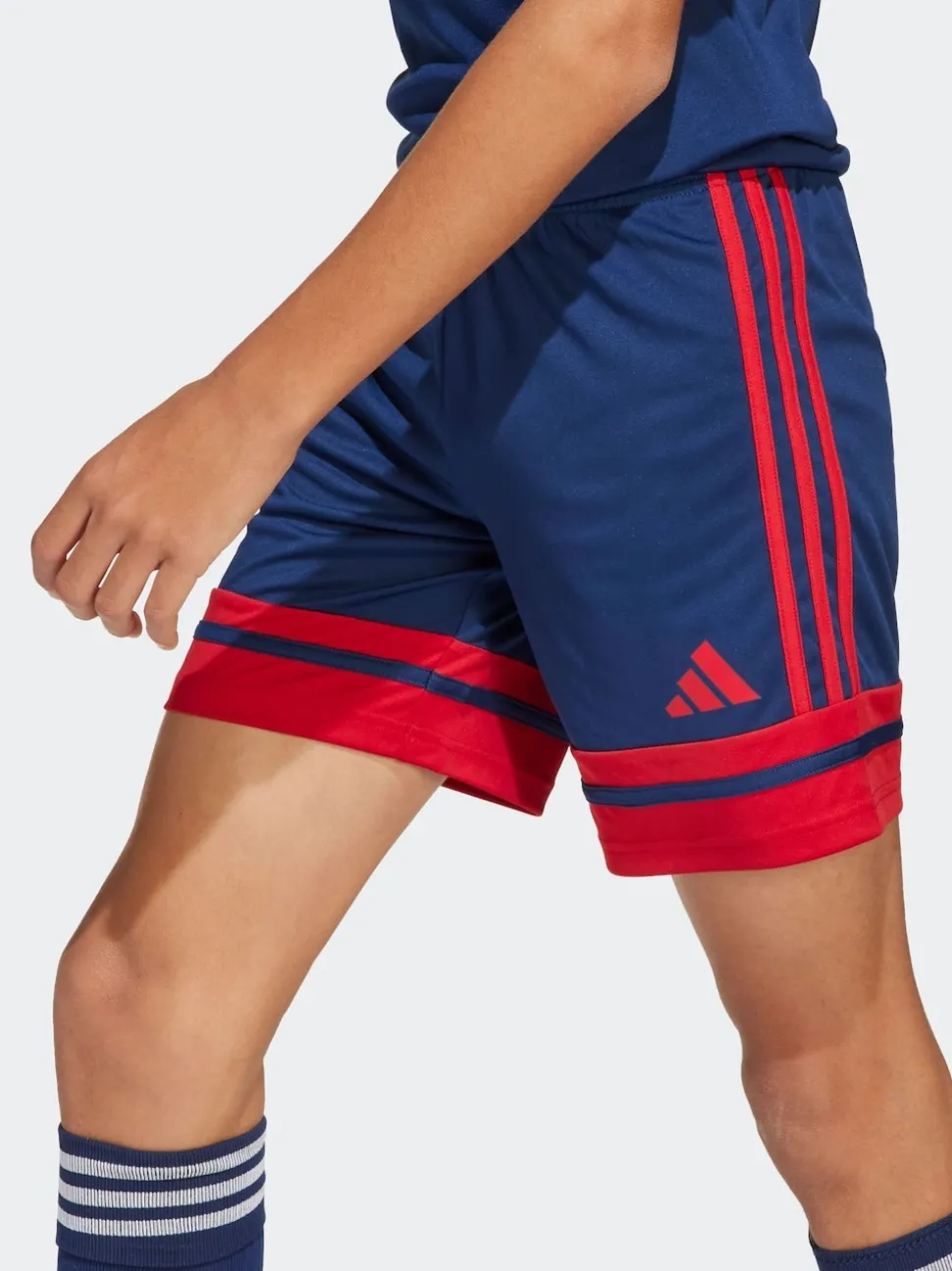adidas Navy/Red Squadra 25 Kids Shorts