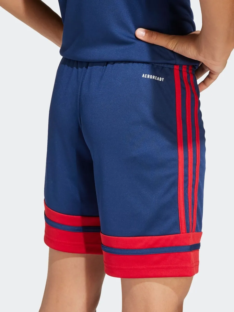adidas Navy/Red Squadra 25 Kids Shorts
