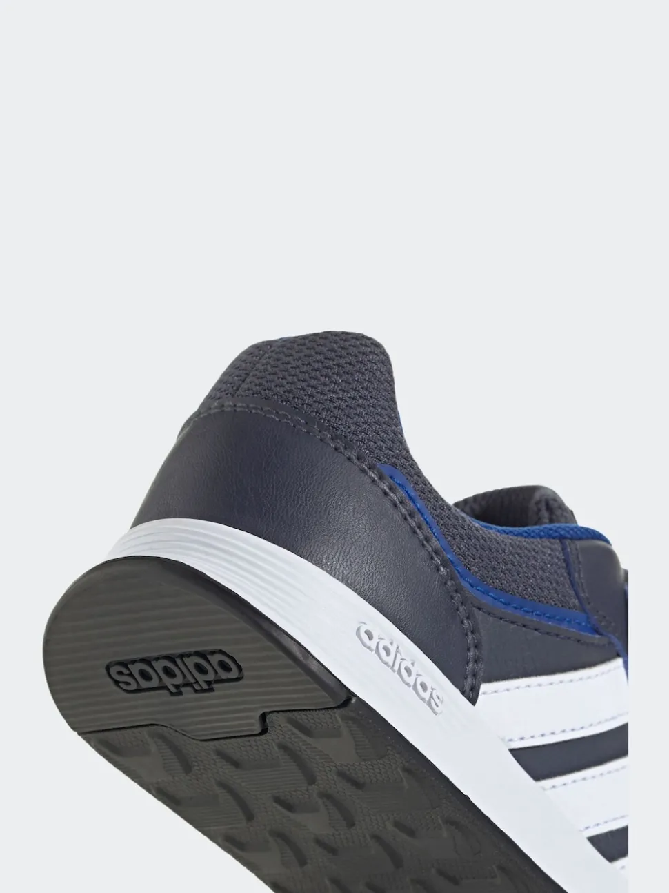 adidas Navy/White Tensaur Switch Hook and Loop Kids Trainers