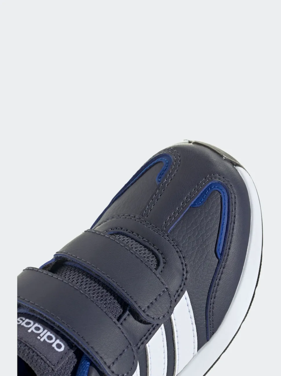 adidas Navy/White Tensaur Switch Hook and Loop Kids Trainers