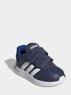 adidas Navy/White Tensaur Switch Hook and Loop Infant Trainers