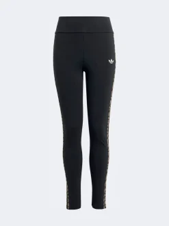 adidas Originals Black Animal 3-Stripes Leggings