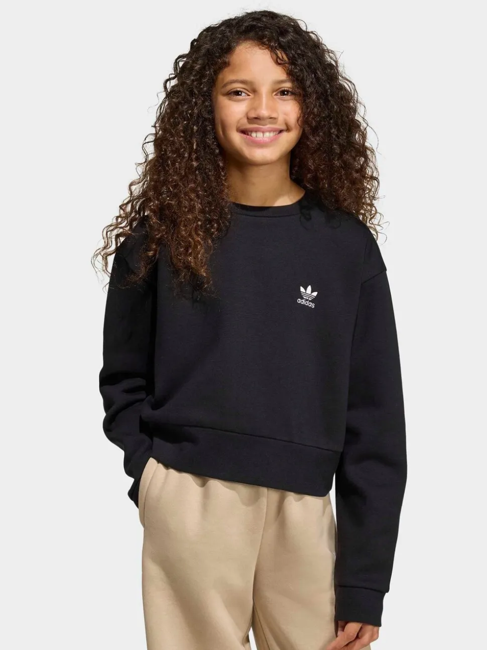 adidas Originals Black Boxy Sweatshirt