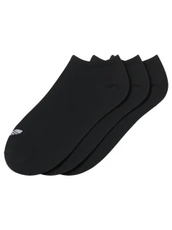 adidas Originals Black Chrome Trefoil Liner Socks 3 Pack