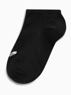 adidas Originals Black Chrome Trefoil Liner Socks 3 Pack