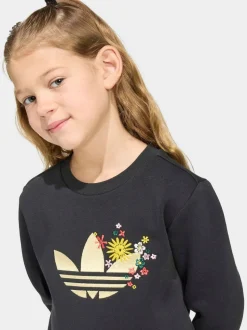 adidas Originals Black Liberty London Sweatshirt and Joggers Little Kids Set