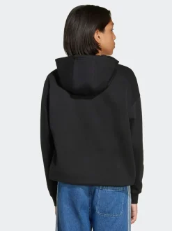 adidas Originals Black Loose Fleece Kids Hoodie