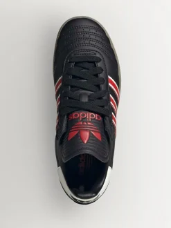 adidas Originals Black/Red Sambae Junior Trainers